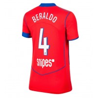 Paris Saint-Germain Lucas Beraldo #4 Tretí Ženy futbalový dres 2025-26 Krátky Rukáv